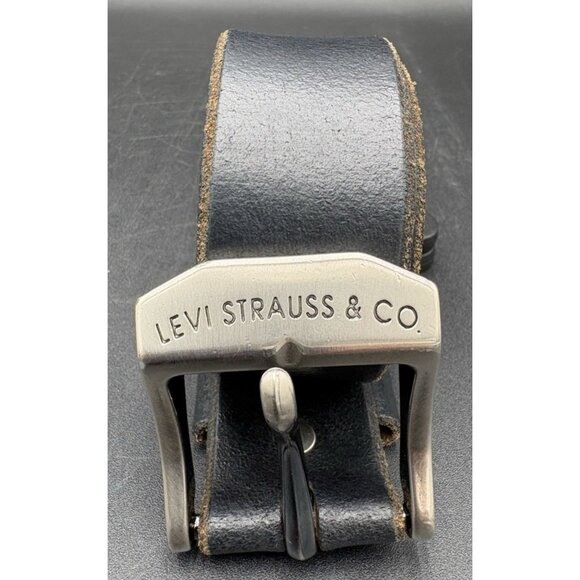Levi Strauss & Co. Men's Genuine Black Italian Leather Belt Size 38 / 95 RN 3648 - Picture 1 of 8